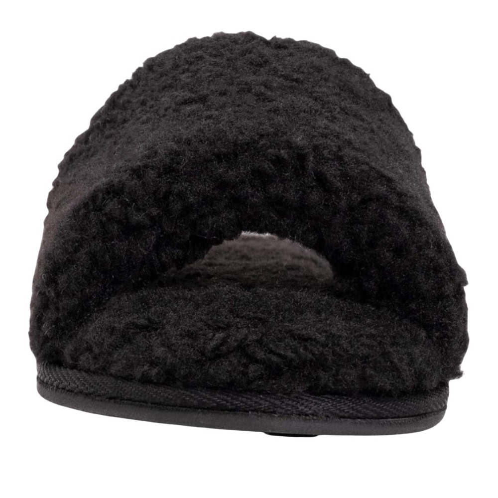 MUK LUKS Women’s Franki Teddy Slide Slippers – Black – NWT - Picture 5 of 5